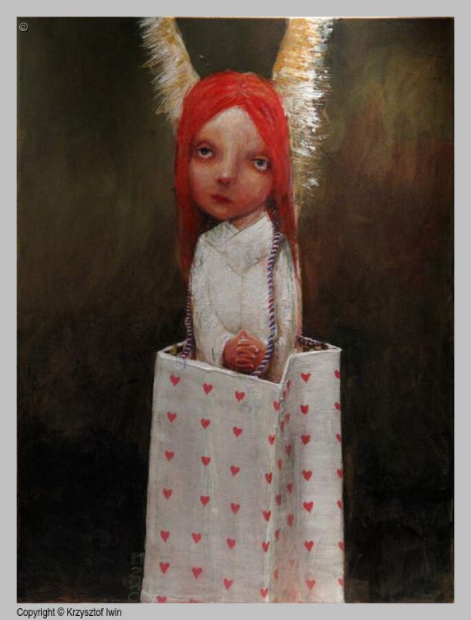 Auchanioł - akryl na płótnie, 50 x 70 cm, 2010 r.