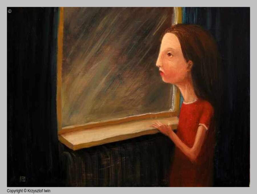 Życzenie - olej na płycie, 40 x 30 cm, 2011 r.