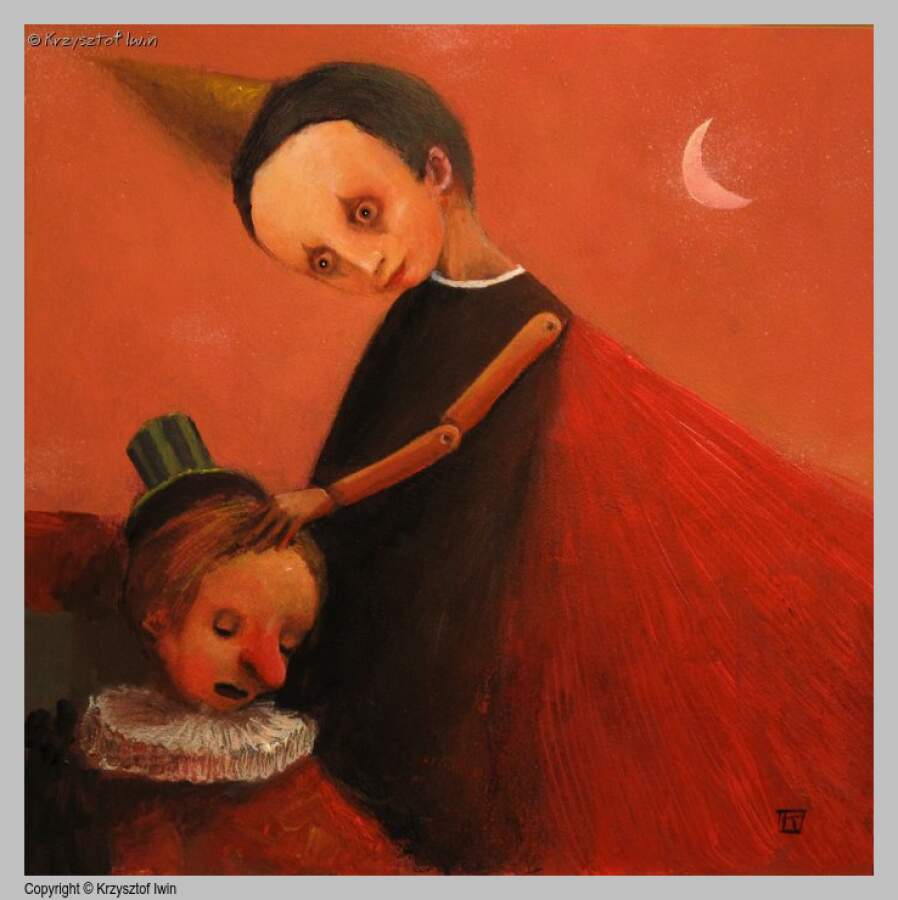 Morfeusz - akryl na płycie, 40 x 40 cm, 2012 r.