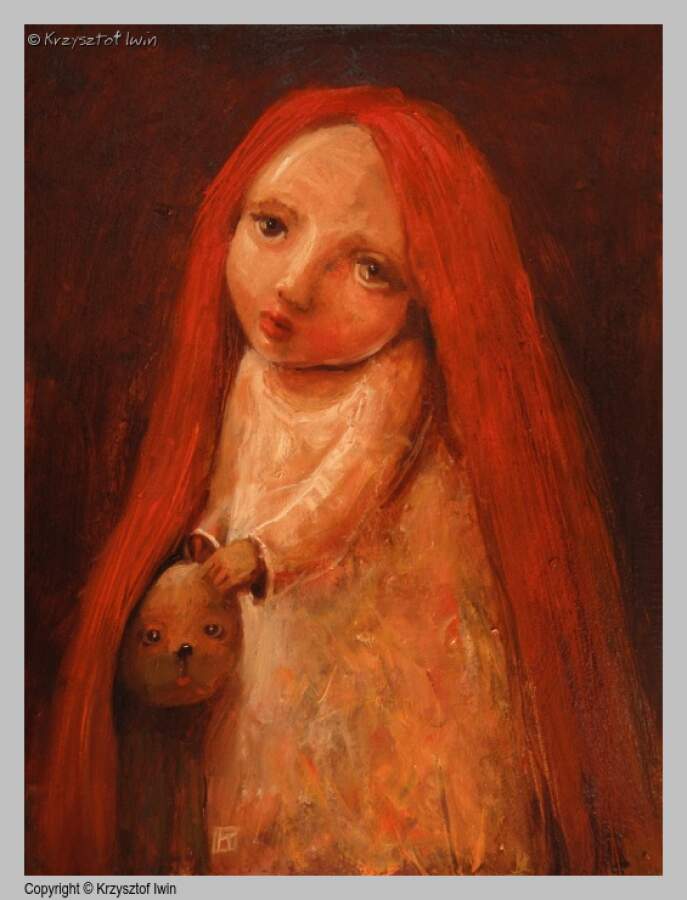 Już dobrze... - olej na płycie, 30 x 40 cm, 2012 r.