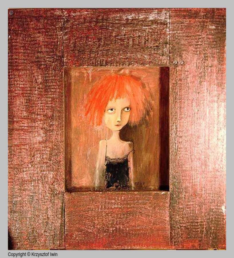 Halka - akryl na płycie, 40 x 50 cm, 2005 r.