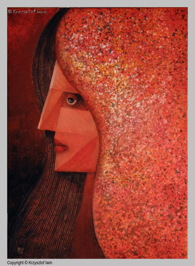 Konstelacja - akryl na płótnie, 50 x 70 cm, 2013 r.