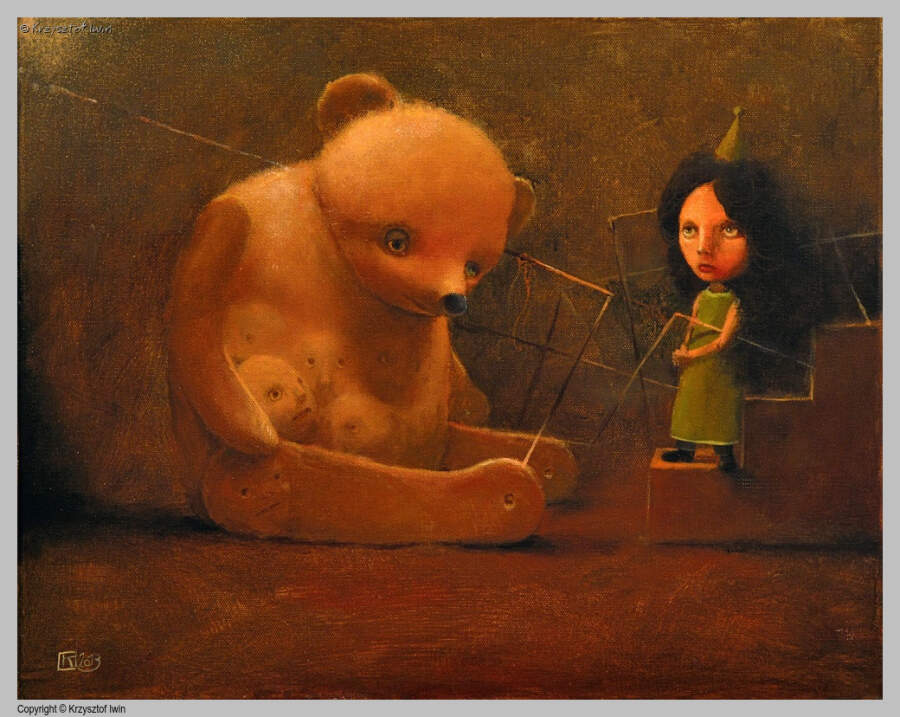 Treserka - akryl na płótnie, 50 x 40 cm, 2013 r.