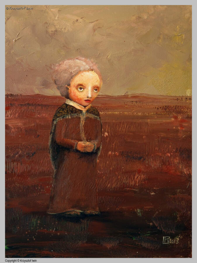 Zaduma - akryl na płycie, 30 x 40 cm, 2013 r.