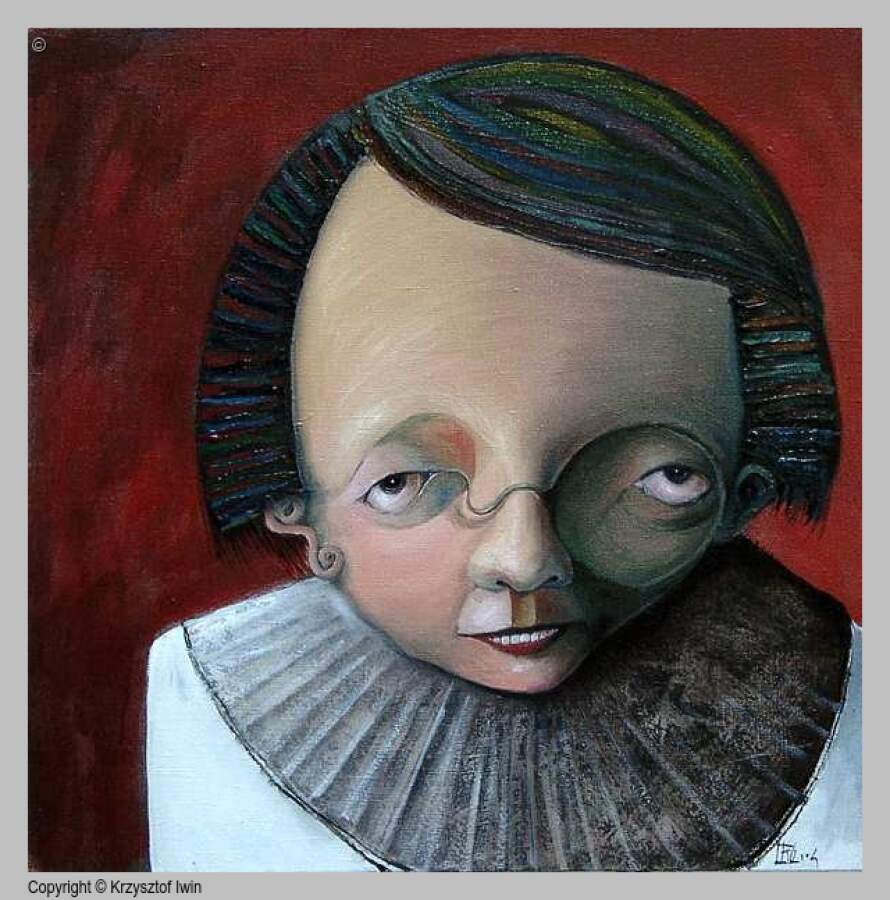 Locust - akryl na płótnie, 70 x 70 cm, 2004 r.