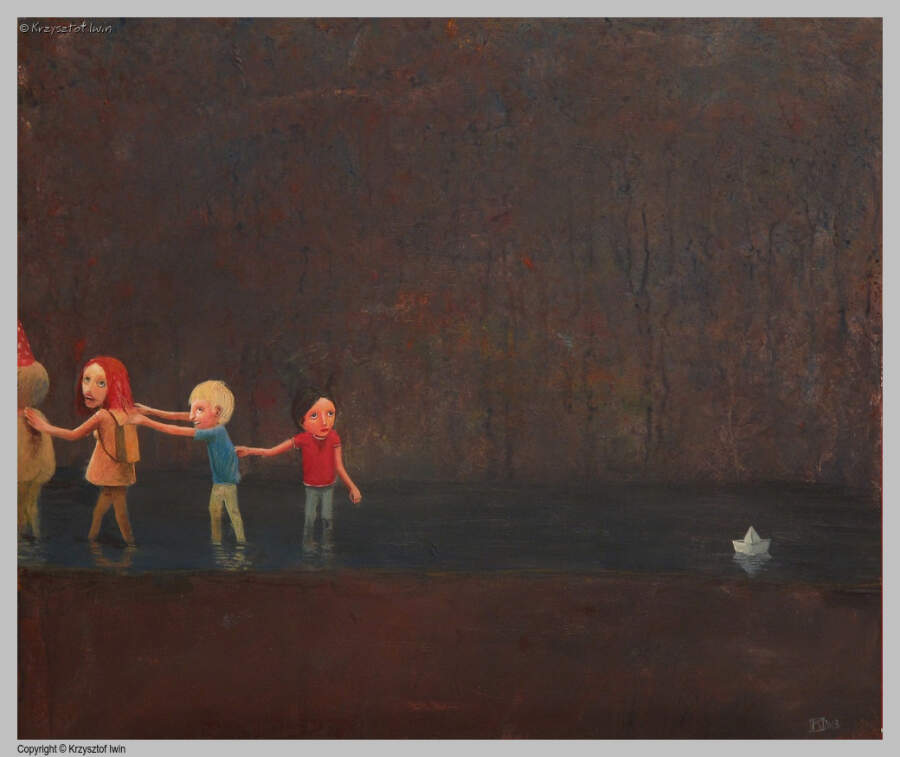 Lete - akryl na płycie, 67 x 57 cm, 2013 r.