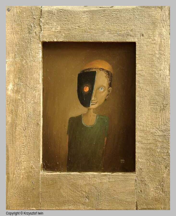 Punkt widzenia - olej na płycie, 40 x 50 cm, 2004 r.