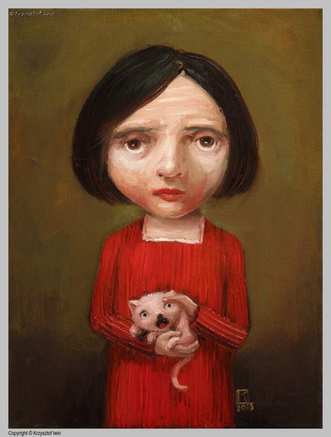 Maleństwo - olej na płótnie, 30 x 40 cm, 2015 r.