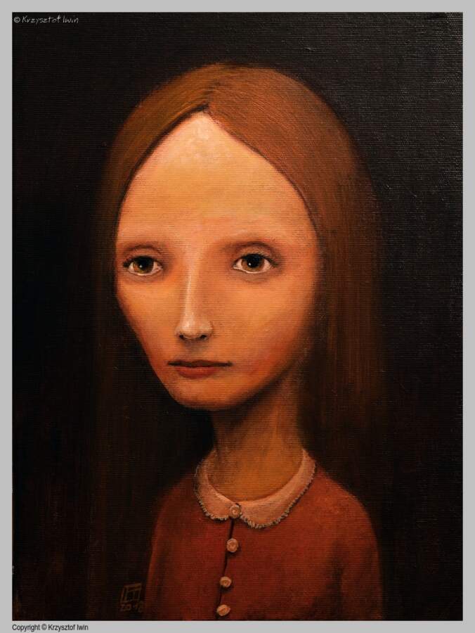 Rosetta - akryl na płótnie, 30 x 40 cm, 2018 r.