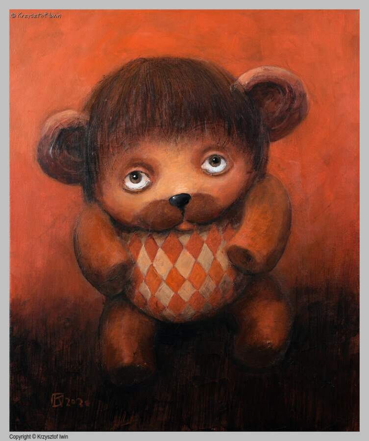 Januszek - akryl na płótnie, 50 x 60 cm, 2020 r.