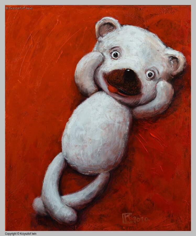 Oluś - akryl na płótnie, 50 x 60 cm, 2020 r.