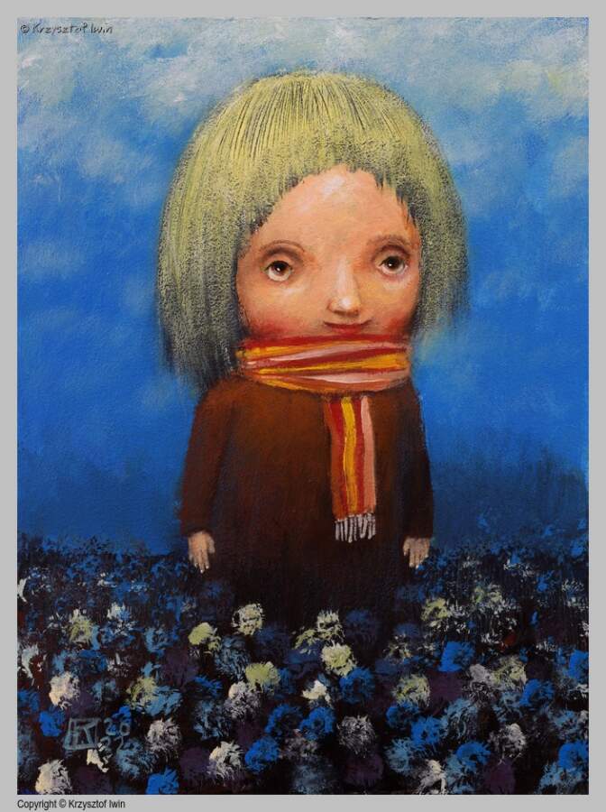 Agatka - akryl na płycie, 30 x 40 cm, 2022 r.