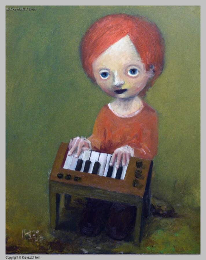 Tangerine Dream - olej na płycie, 40 x 50 cm, 2023 r.