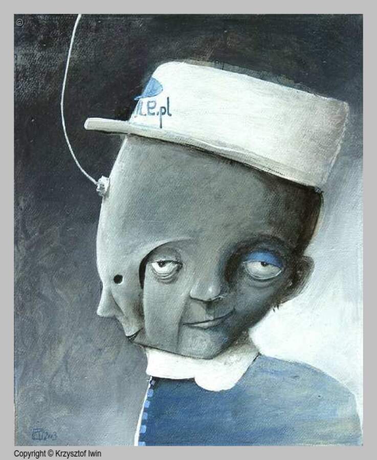 Kurier - olej na płótnie, 40 x 50 cm, 2003 r.