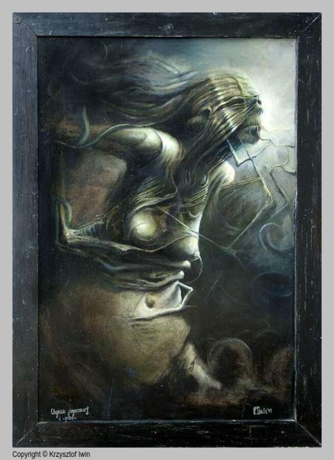 Ekstaza - olej na płycie, 60 x 80 cm, 1999 r.