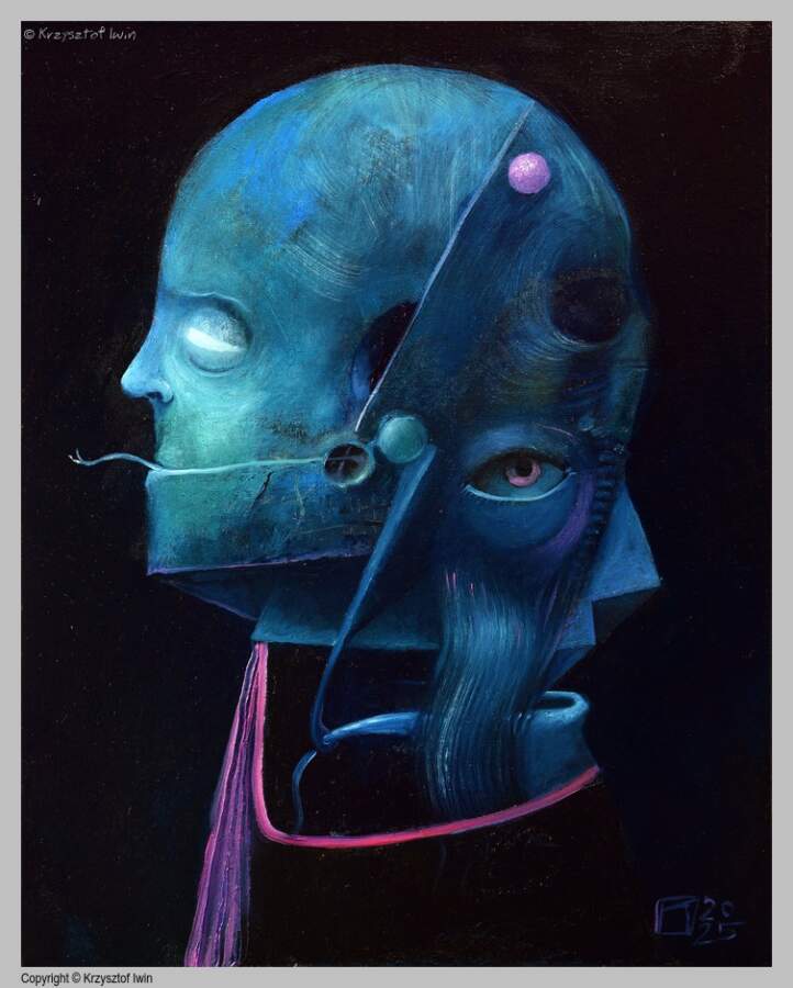 Purpurea Tenebrae - olej na płótnie, 40 x 50 cm, 2025 r.