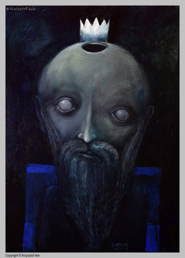Król - olej na płótnie, 50 x 70 cm, 2025 r.
