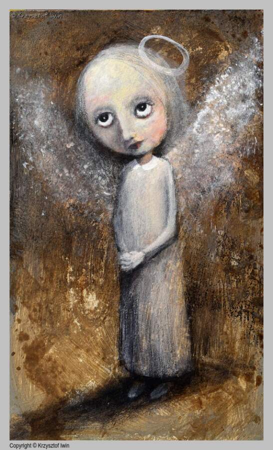 Gabrysia - akryl na płycie, 20 x 30 cm, 2026 r.