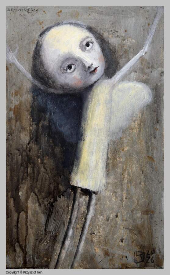 Rafał - akryl na płycie, 20 x 30 cm, 2026 r.