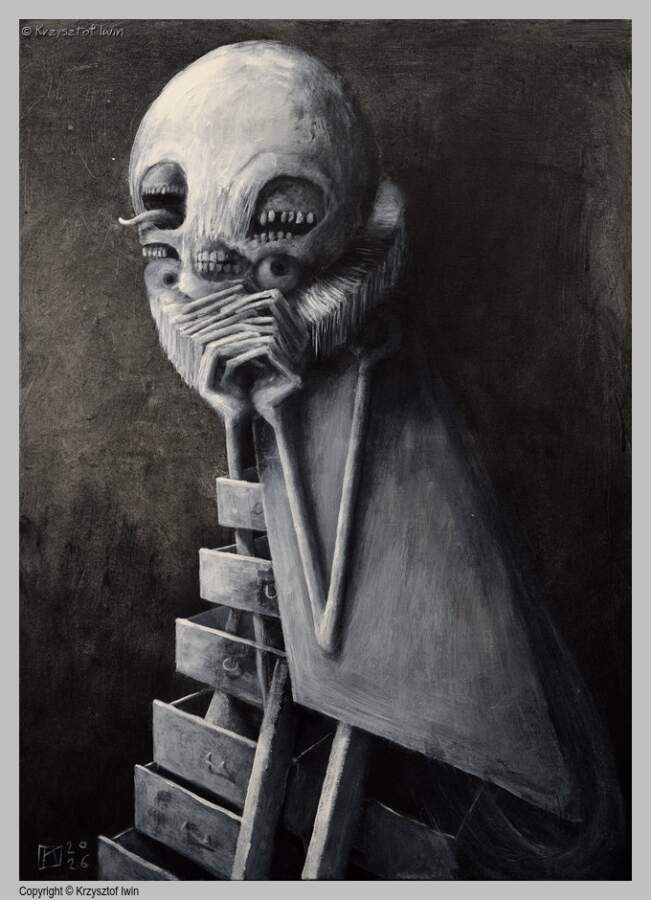 Odraza - akryl na płótnie, 50 x 70 cm, 2026 r.