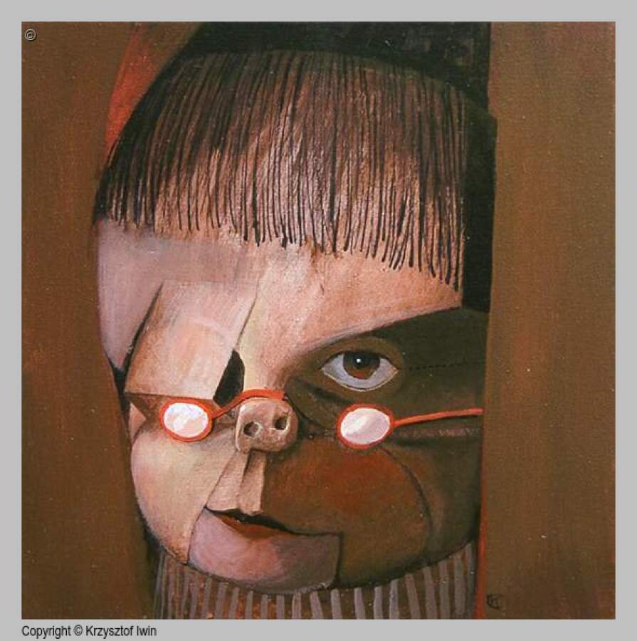 Mierzwa - akryl na płótnie, 40 x 40 cm, 2003 r.