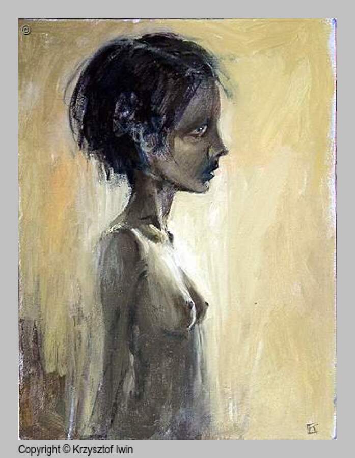 Akt w słońcu - olej na płótnie, 30 x 40 cm, 2002 r.