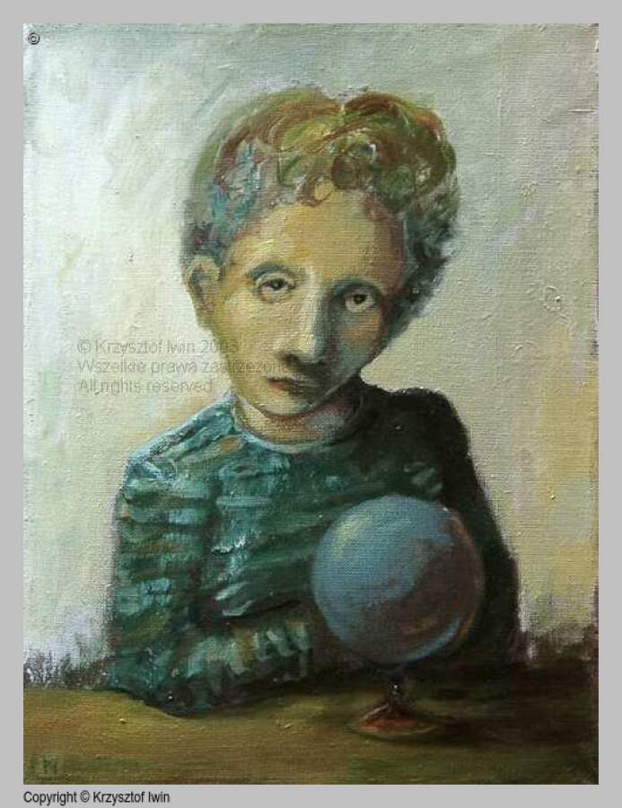 Odkrywca - olej na płótnie, 30 x 40 cm, 2002 r.