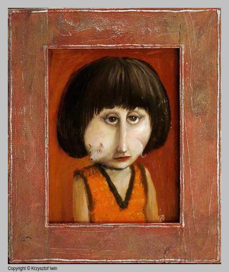 Świnka - olej na płycie, 30 x 40 cm, 2006 r.