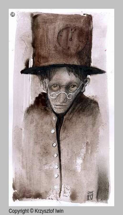 Dekadent - gwasz i akryl na kartonie, 0 x 0 cm, 2002 r.