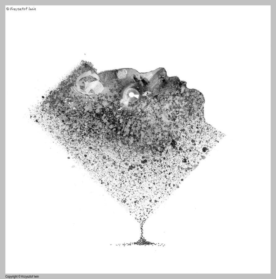 Wiersz 26 - gwasz i akryl na kartonie, 0 x 0 cm, 2007 r.