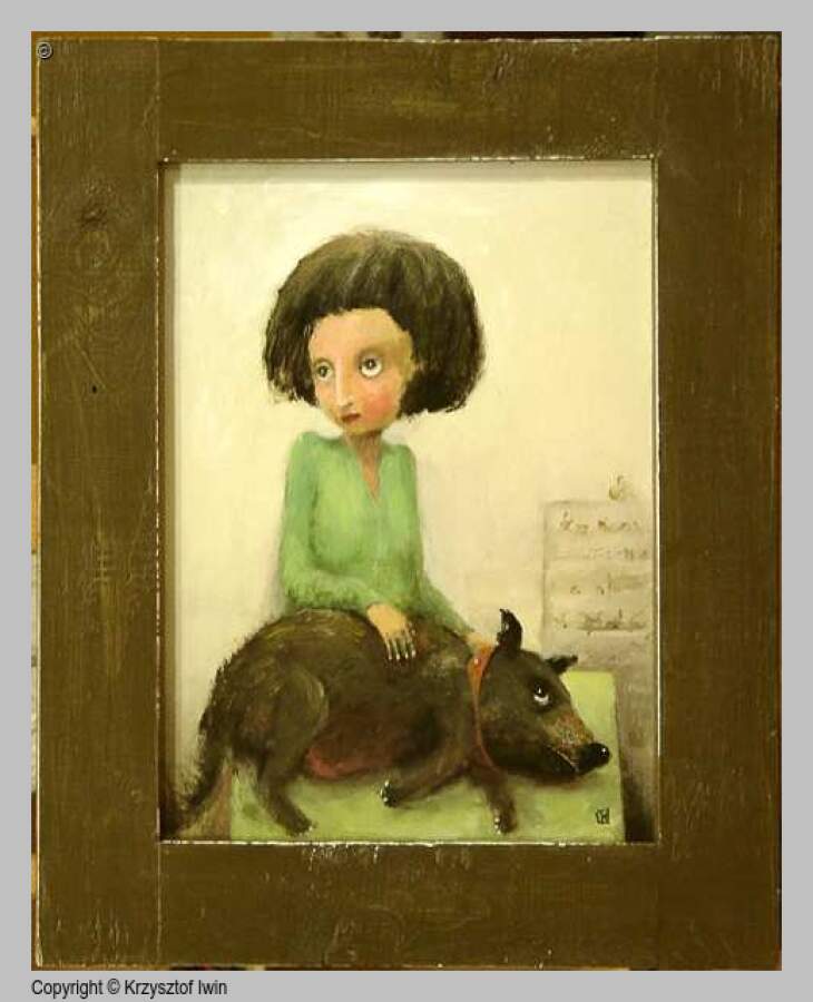 Weterynaria - akryl na płycie, 43 x 53 cm, 2007 r.