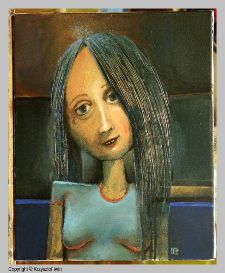 Szczerbata - akryl na płótnie, 27 x 33 cm, 2008 r.