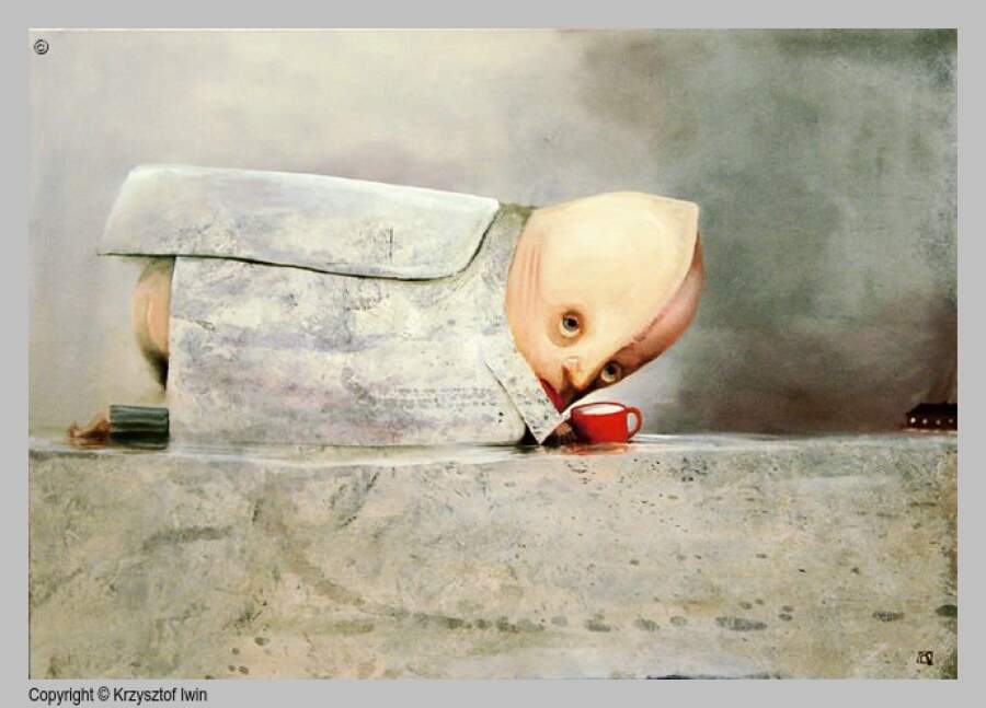 Najcenniejszy skarb - olej na płótnie, 82 x 65 cm, 2008 r.