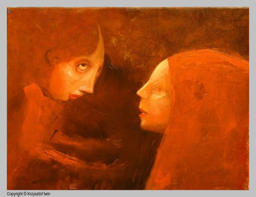 Nawiedzenie - olej na płótnie, 61 x 46 cm, 2008 r.