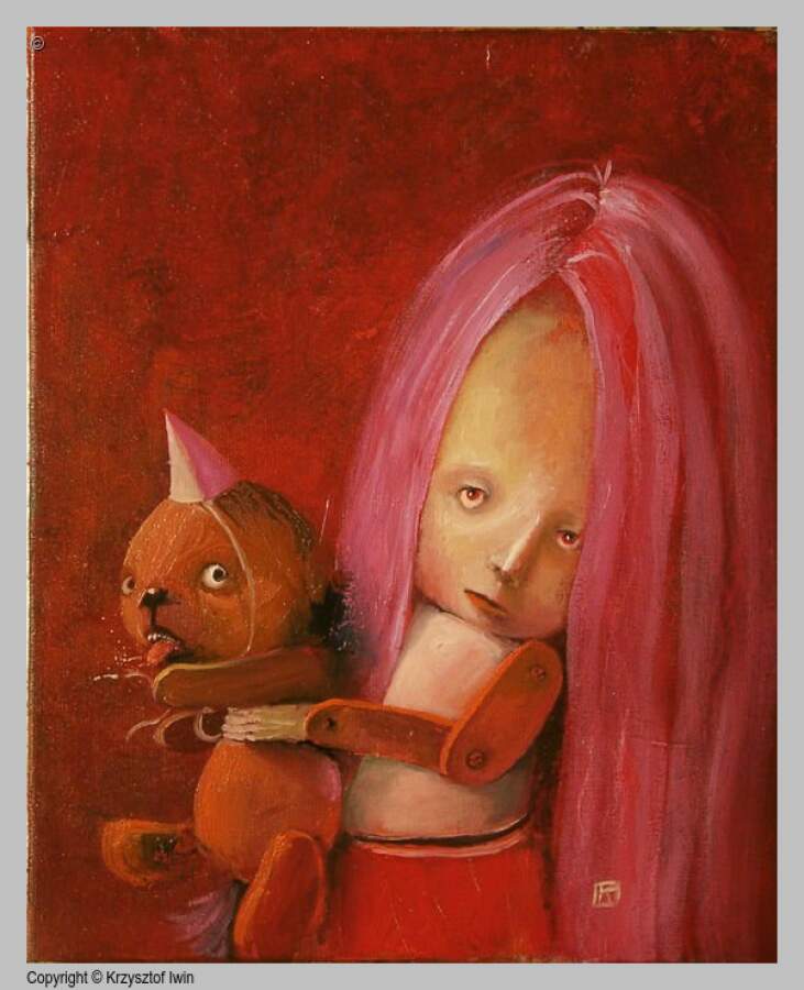 Miłość - olej na płótnie, 33 x 41 cm, 2009 r.