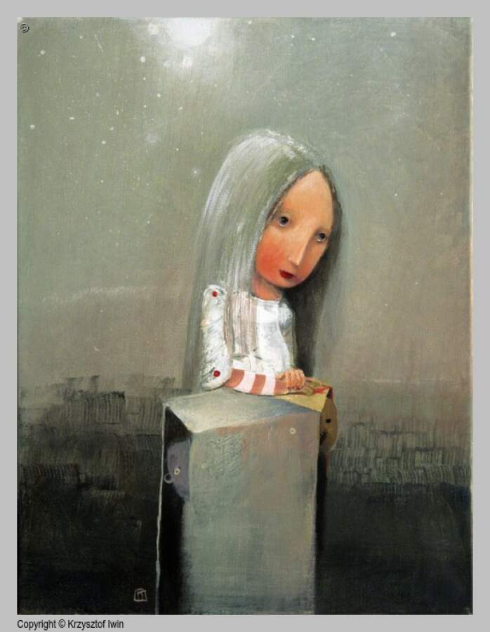 Luna - akryl na płótnie, 46 x 61 cm, 2010 r.